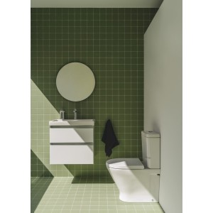 The gap pack 2t lavabo mural (unik+miroir) 600mm bleu mat/ poignées noires - ROCA A851974548 