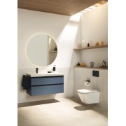 The gap pack 2t lavabo mural droite 1000mm bleu mat/ poignées noires - ROCA A851978548 