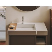 Tura unik 2t 2 niches lat lavabo asymétrique g 800 orme clair - ROCA A852028565 