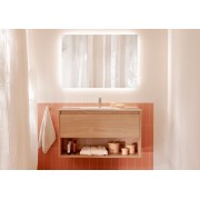 Tenor unik (meuble 1 tiroir et 1 niche inférieure + lavabo) 1000 mm noyer - ROCA A852081517 