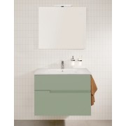 Victoria-n pack (meuble+lavabo+miroir+applique) 2 tiroirs 800 mm vert sauge - ROCA A852107564 