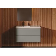 Linea pack (meuble+lav asymétrique droite+miroir eidos) 2 tiroirs 1000 mm bleu - ROCA A852498596 