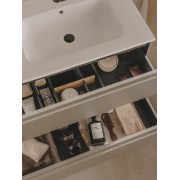 Volia unik meuble 2 tiroirs gris mat et lavabo en céramique gris mat 1000 mm - ROCA A852541510 