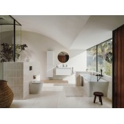 Colonne de salle de bains retournable 2 portes 4 étagères Delta Chêne Blanchi - ROCA A857635512 