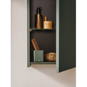 Colonne salle de bains retournable 1 porte 2 étagères Delta Colonne 35cm Vert Mat - Roca A857637513 