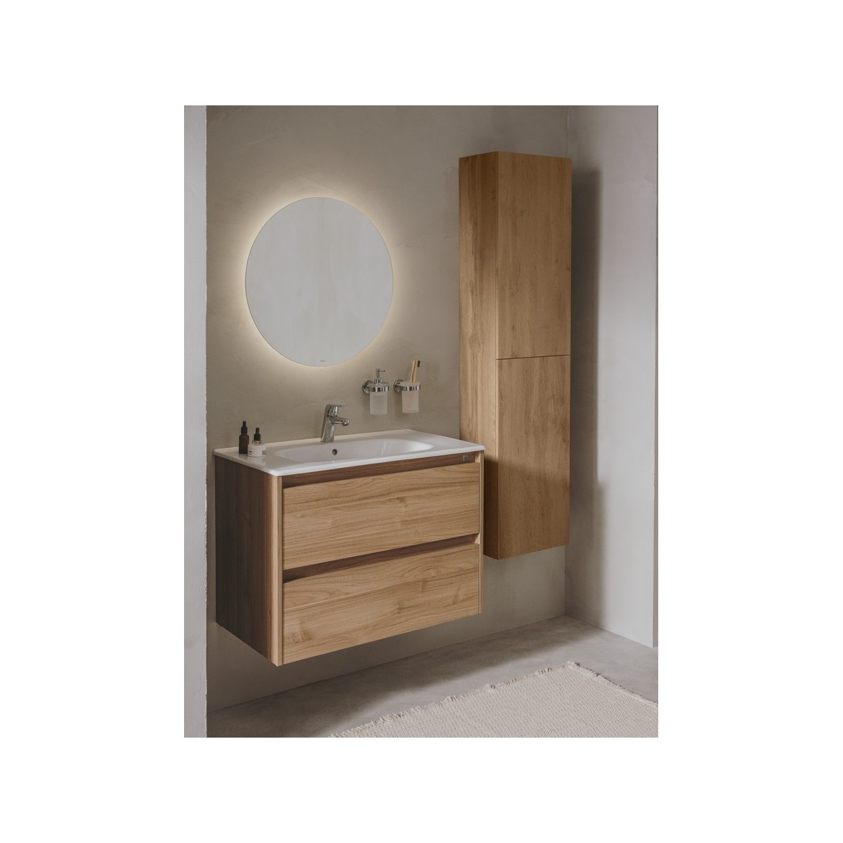 Extra colonne 2 portes 150x35x25 noyer - ROCA A857702517 