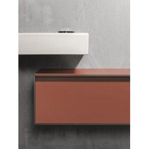 Inspira meuble auxiliaire 1 tiroir 1000x490 mm terracotta mat - ROCA A857854552 