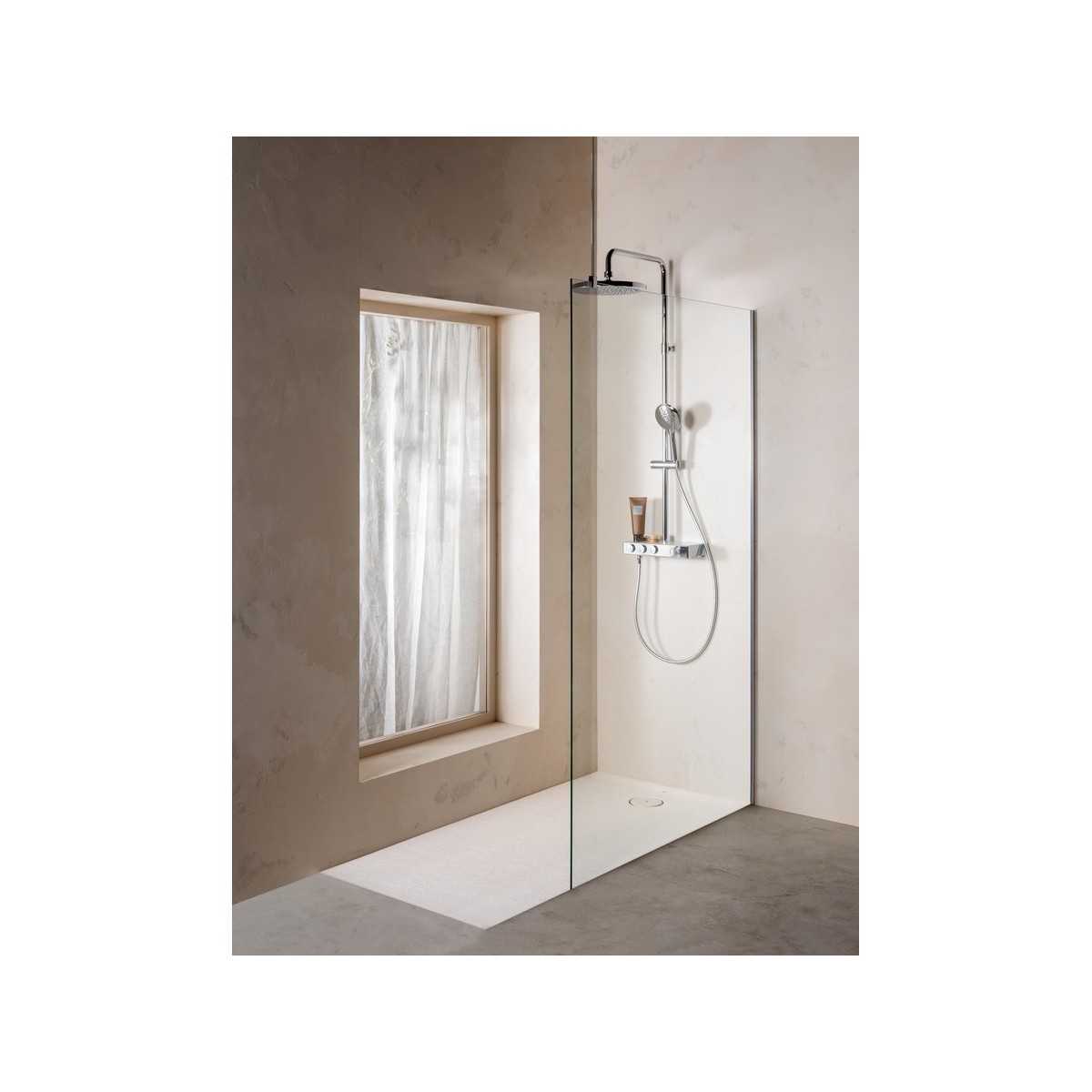 Barre de maintien au plafond 1000 argent brillant - ROCA AM99003702 