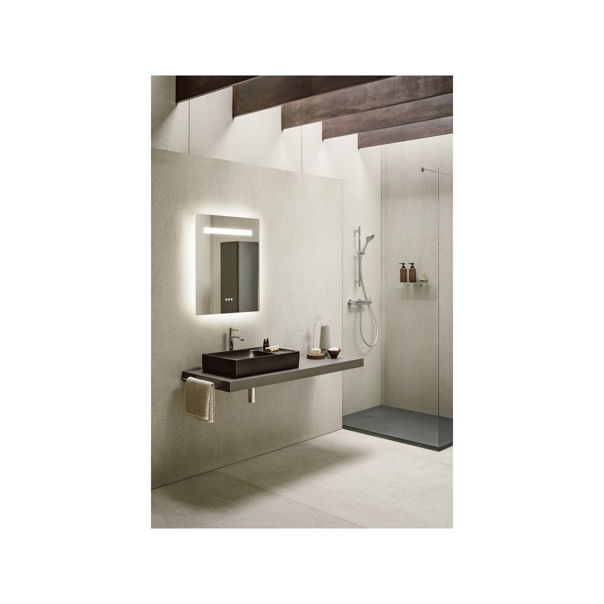 Rec. de dch rect év. excent. pro 120x80 anthrac - LAUFEN H2109520780001 