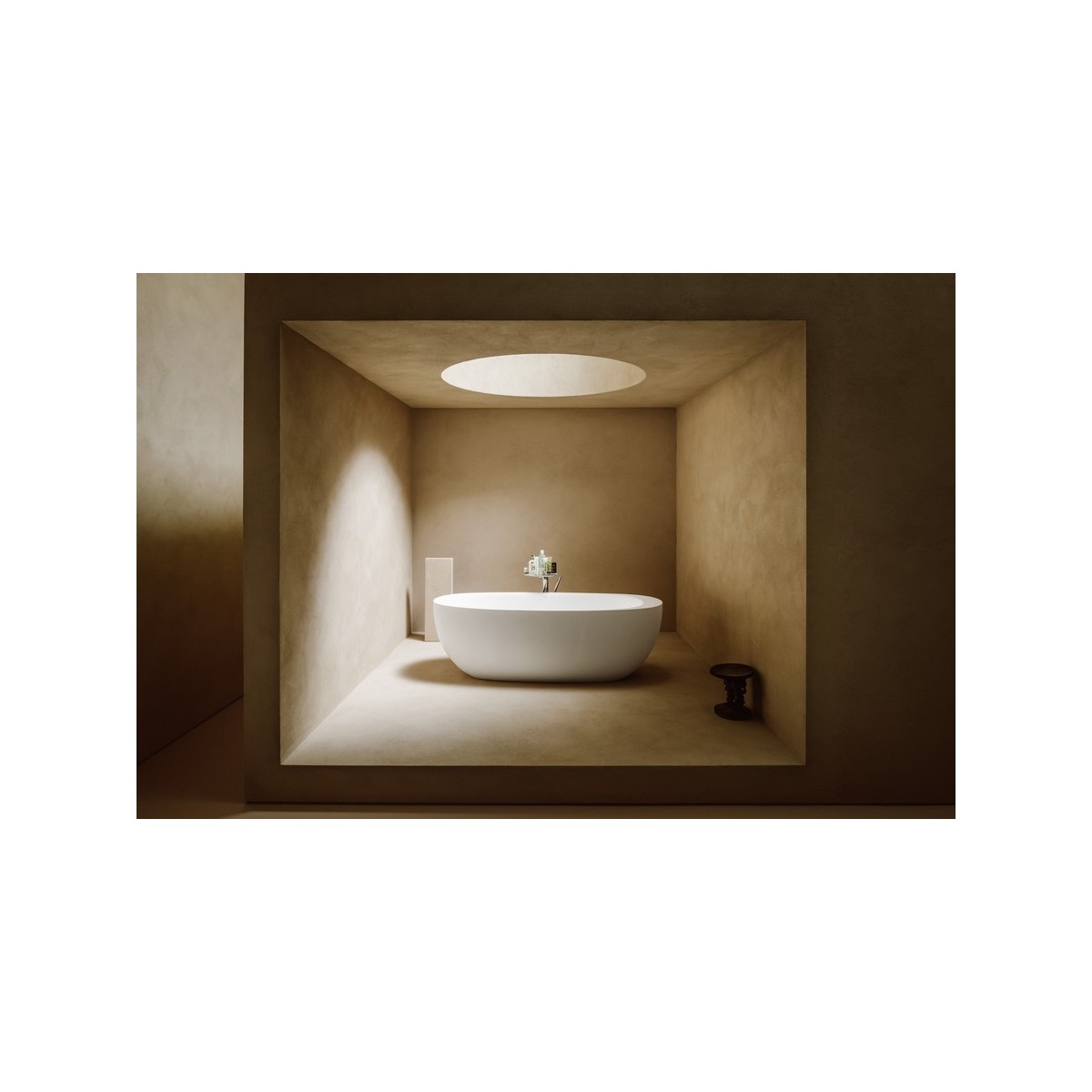 Ilbagnoalessi Baign En Sentec Avec Tp, Vid Clic-Clac 1850X800X590Mm Café/Blc Mat - LAUFEN H2209721660001 