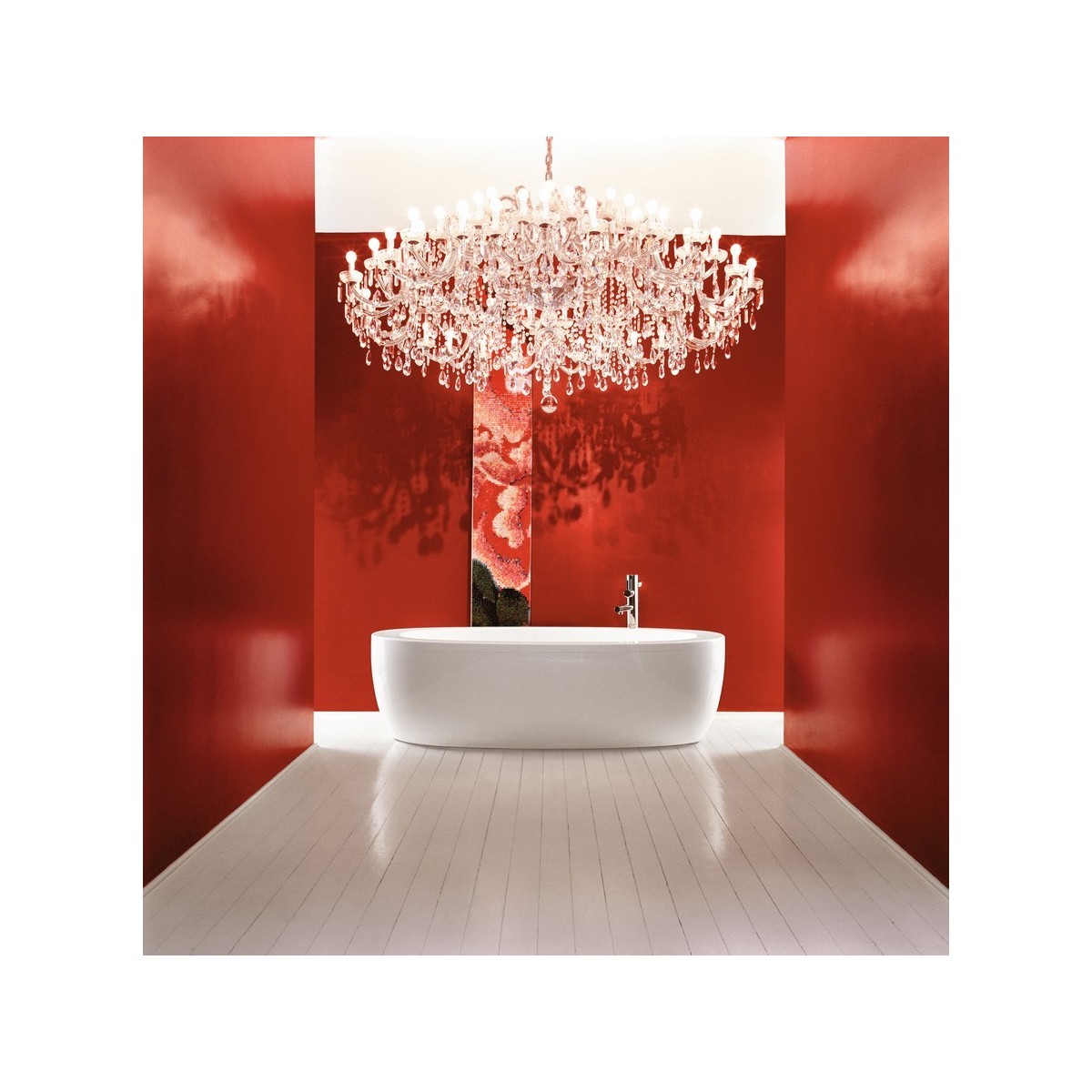 Alessi One Baignoire Ilot 204X102 Cm Avec Tablier Blanc - LAUFEN H2419700000001 