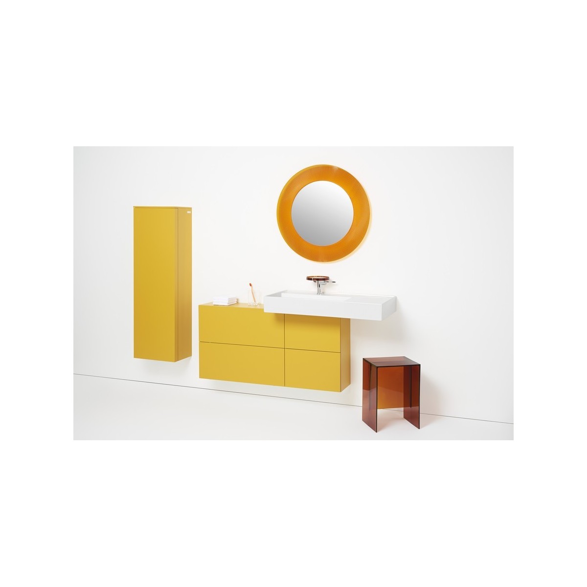 Kartell mitigeur avec tablette transparente - LAUFEN H3113310041101 