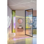 Kartell laufen mitigeur de lavabo 2 poignées encastré bec 175mm inox brossé - LAUFEN H3123360901201 