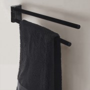 Nixie porte-serviettes rotatif double 40 cm chromé 407x52x73 mm - LAUFEN H3811510040011 