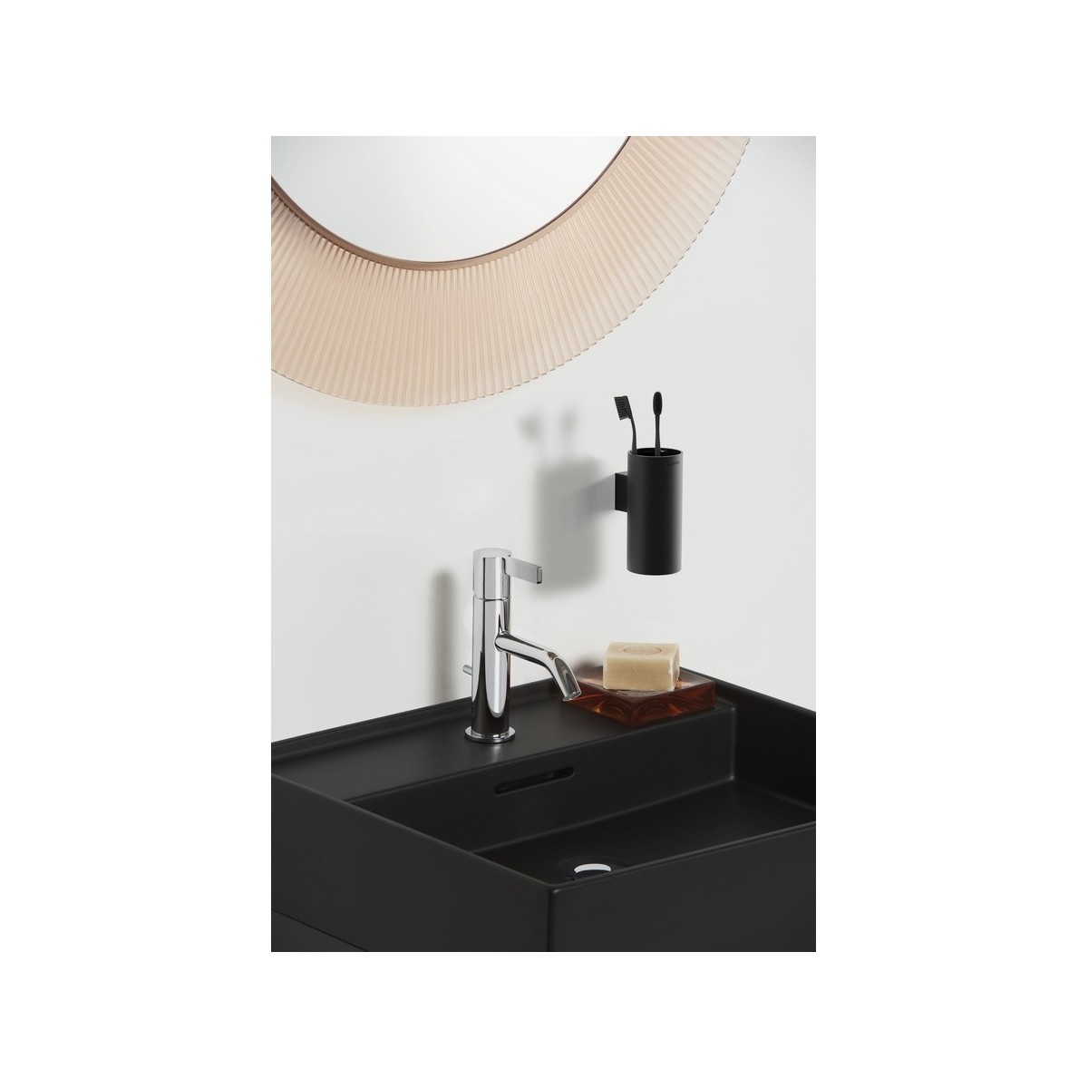 Nixie porte-brosse à dents mural blanc mat 62x87x134 mm - LAUFEN H3821512680001 