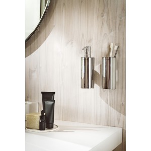 Niara distributeur de savon liquide mural chromé 62x107x187 mm - LAUFEN H3830620040001 