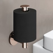 Niara porte-papier toilette vertical rose gold brossé 58x95x176 mm - LAUFEN H3840621620021 