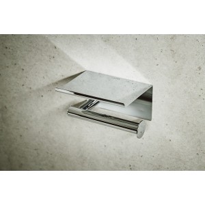 Niara porte-papier toilette avec couvercle rose gold brossé 159x112x88 mm - LAUFEN H3840621620031 