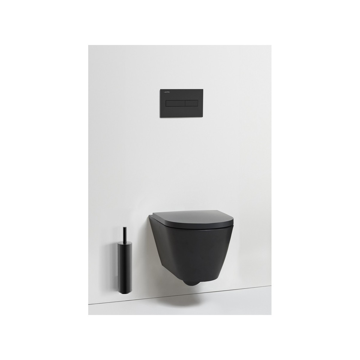 Nixie porte-balayette mural chromé 91x101x435 mm - LAUFEN H3841510040001 