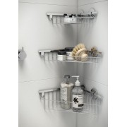 Cana porte-savon grille d'angle 26x26 cm à coller chromé chromé 250x257x83 mm - LAUFEN H3851310040021 