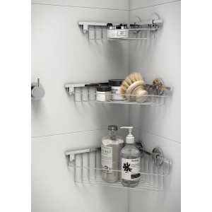 Cana porte-savon grille d'angle 26x26 cm à coller chromé chromé 250x257x83 mm - LAUFEN H3851310040021 