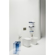 Kartell laufen tablette murale 'shelfish' plastique 450x155x40mm noir opaque - LAUFEN H3853300910001 