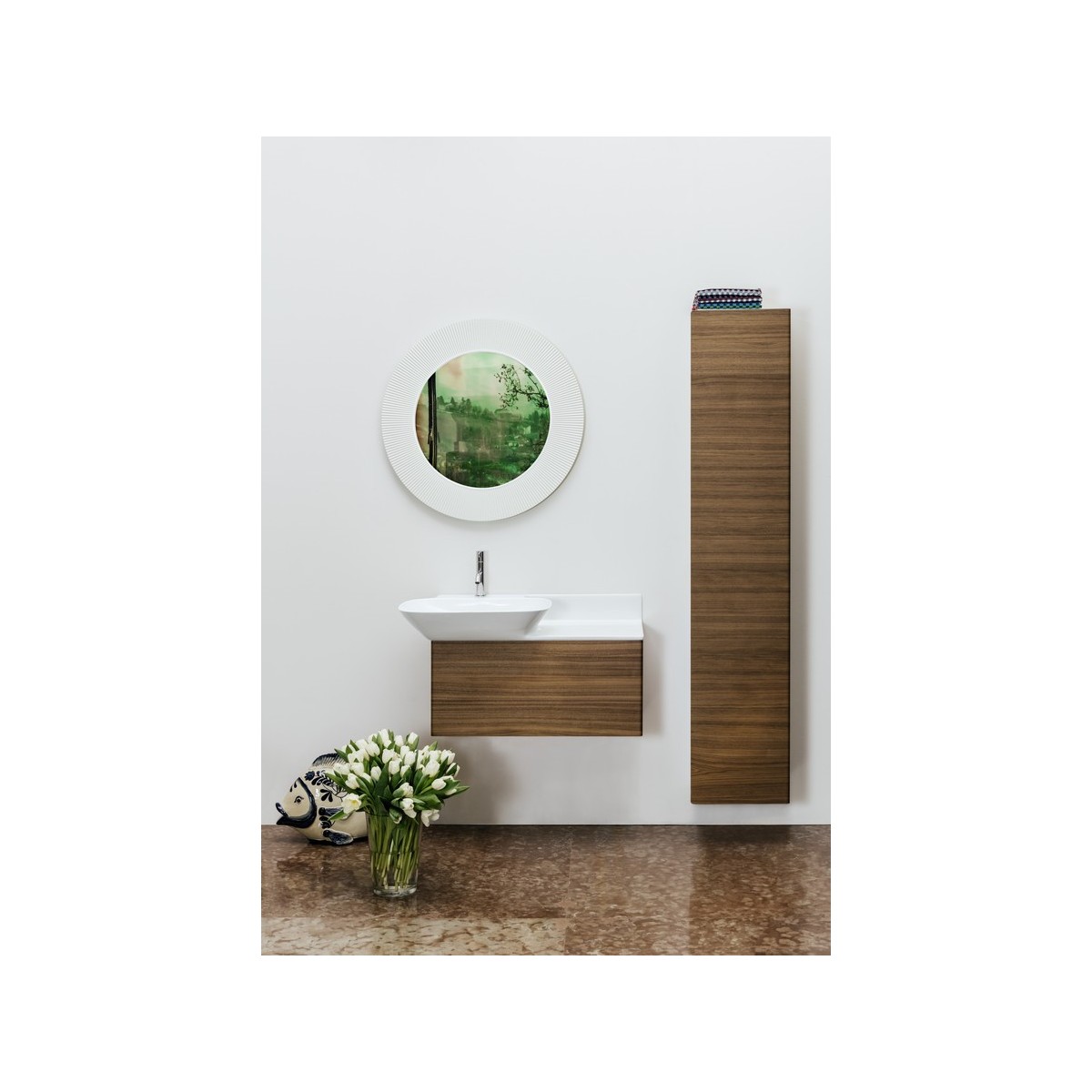 Kartell Miroir Led Diam 78 Cm Ambre - LAUFEN H3863330810001 