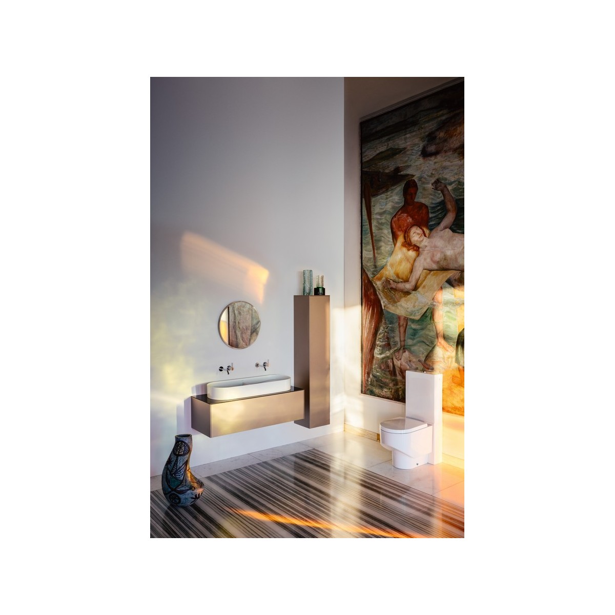 Élément de tiroir avec dessus sonar 120 dore - LAUFEN H4054710340401 