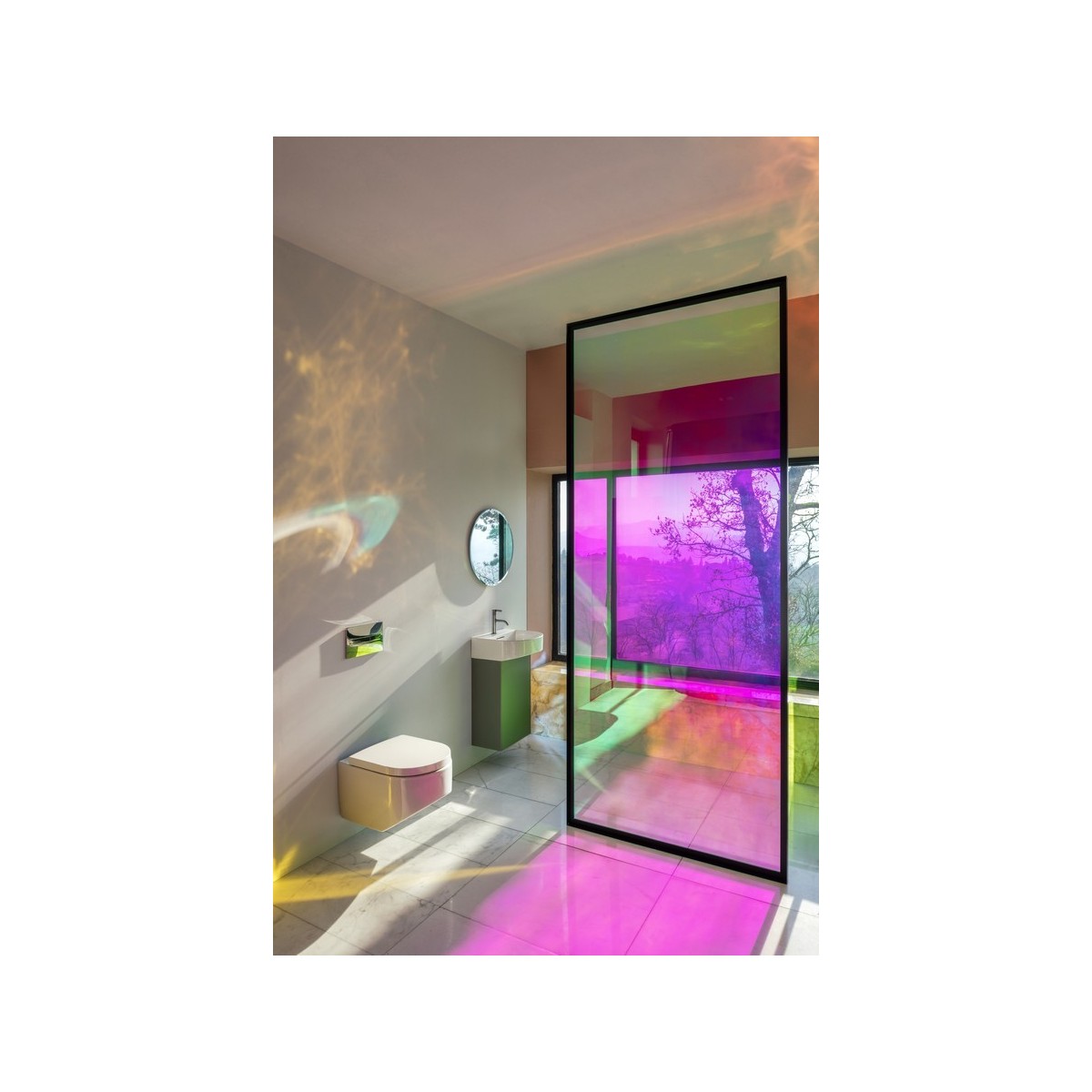 Meuble sous lavabo avec porte sonar 41 titane - LAUFEN H4054810340421 