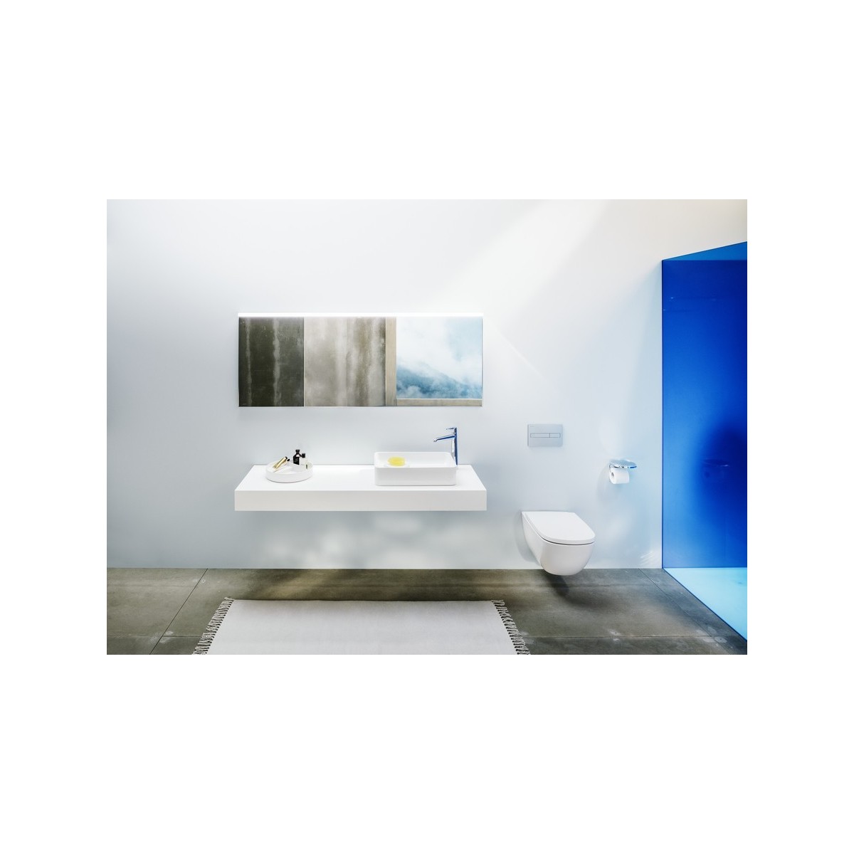 Frame 25 miroir avec cadre aluminium 1500mm 1500x25x700mm miroir - LAUFEN H4474099001441 