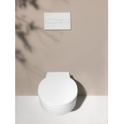 Val wc suspendu sans bride 530x390x360 (430) mm blanc avec clean coat active - LAUFEN H820281A000001 