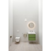 Meda lavabo mural ou à poser sur meuble blanc 600x460x80 mm - LAUFEN H8101130001041 