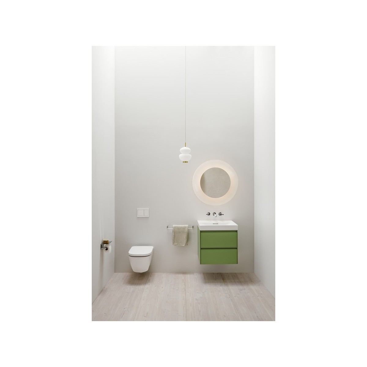 Meda lavabo mural ou à poser sur meuble blanc lcc 600x460x80 mm - LAUFEN H8101134001041 