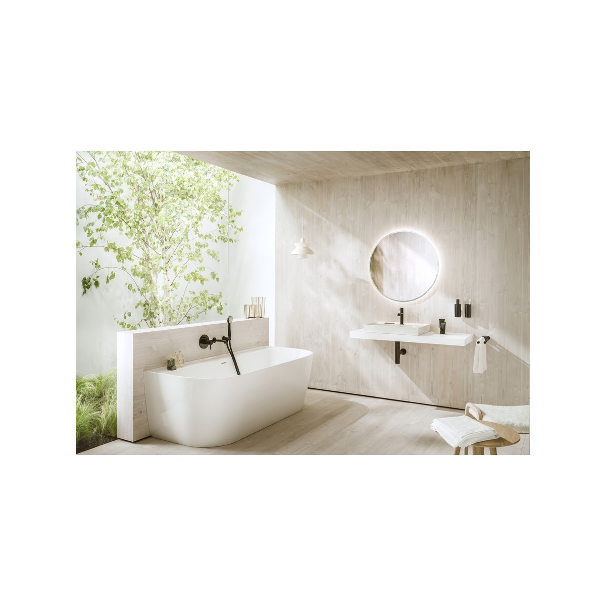 Meda lavabo mural ou à poser sur meuble graphite mat 650x460x80 mm - LAUFEN H8101147581041 