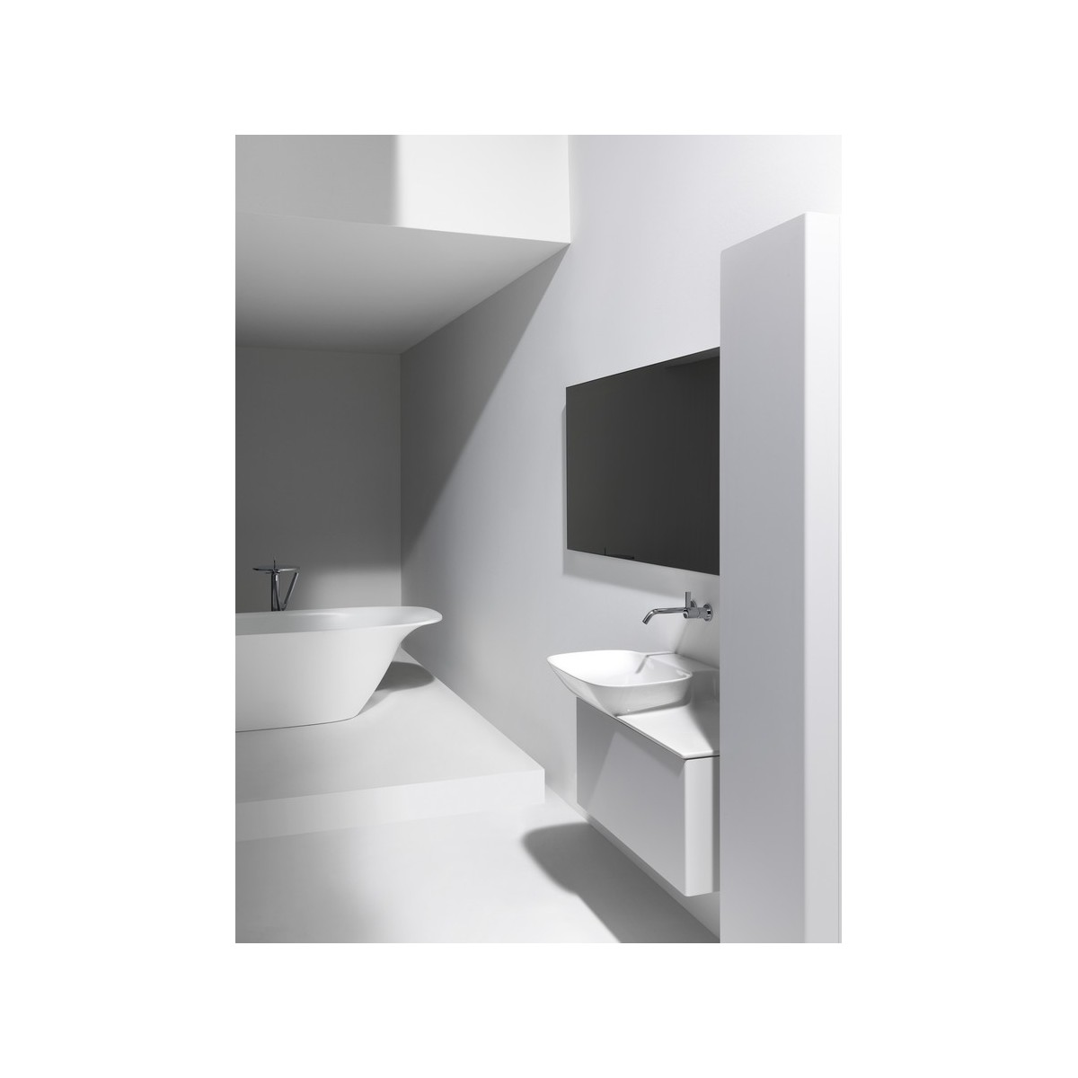 Lavabo meub. asym g ino 90 grap - LAUFEN H8133017581121 