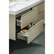 Meda lavabo double mural ou à poser sur meuble blanc lcc 1300x460x80 mm - LAUFEN H8141124001091 