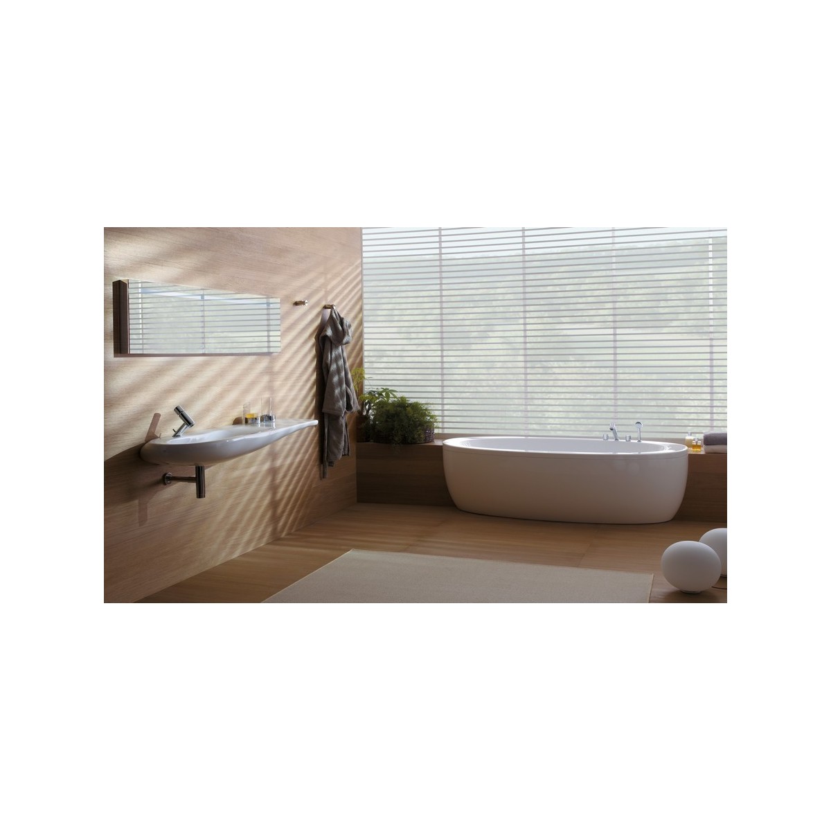 Lavabo meub. asym d alessi 120 camt - LAUFEN H8149731881091 