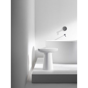 Home collection sculpture 'baboon' en céramique 380x220x420 mm graphite mat - LAUFEN H8702617580001 
