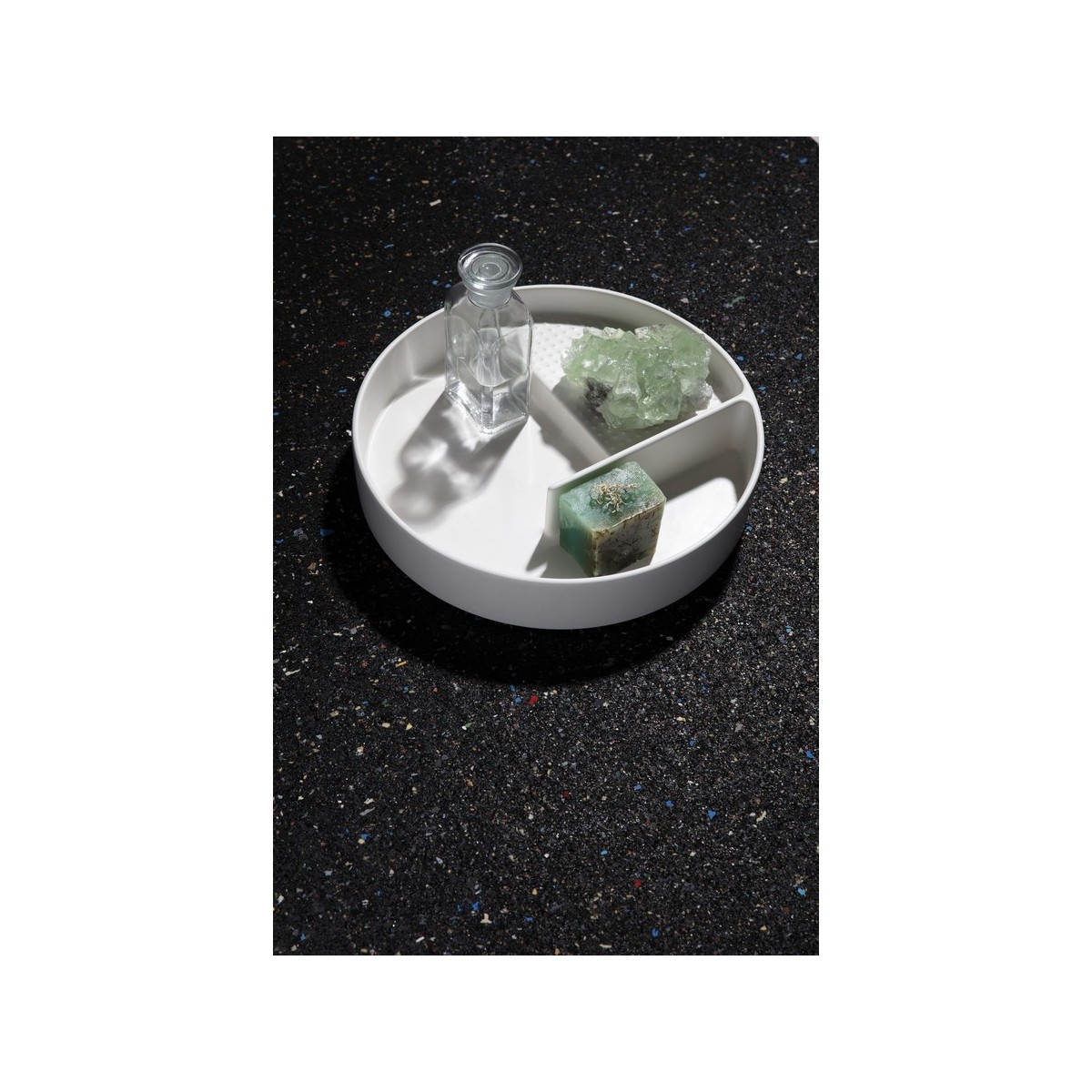 Val plateau organisateur rond en céramique 325x325x60mm blanc mat - LAUFEN H8702817570001 