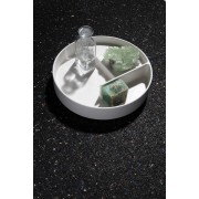 Val plateau organisateur rond en céramique 325x325x60mm blanc mat - LAUFEN H8702817570001 