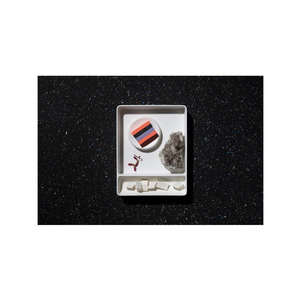 Val plateau organisateur resctangulaire en céramique 360x280x60 mm graphite mat - LAUFEN H8702827580001 