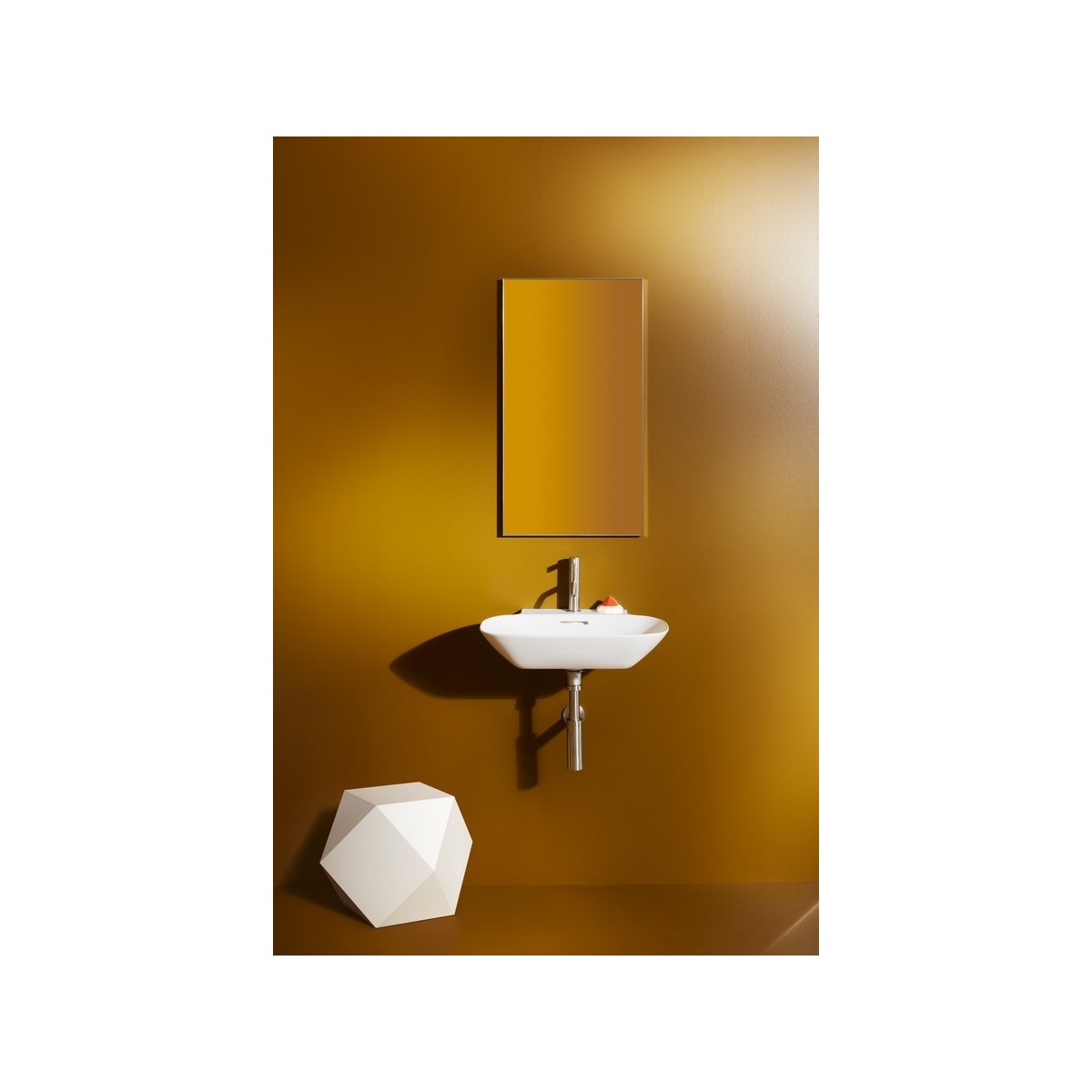 Home collection polyèdre 'ikos' en céramique 350x360x360 mm blanc mat - LAUFEN H8777717570001 