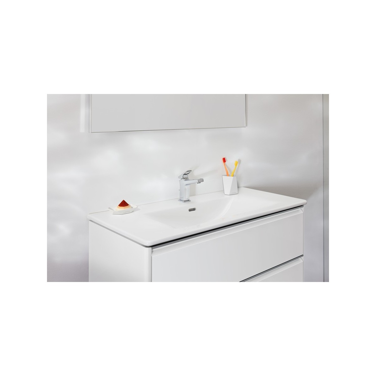 Home collection porte-savon 'trio' en céramique 135x85x25 mm graphite mat - LAUFEN H8777767580001 