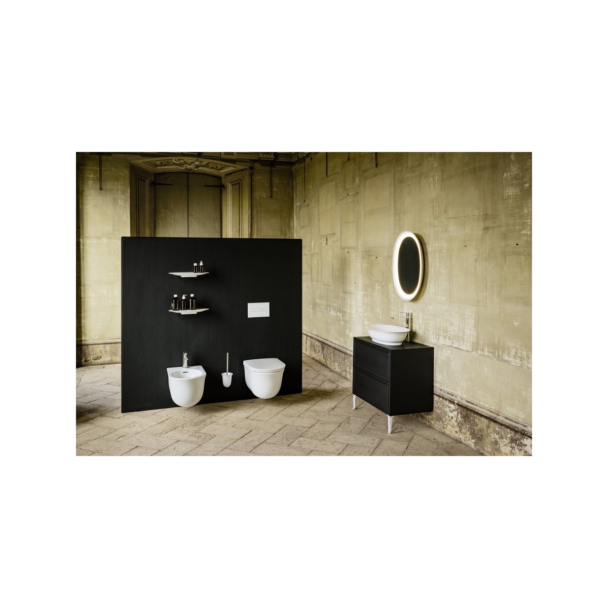 The new classic etagère en céramique 420x160mm blanc mat - LAUFEN H8778517570001 