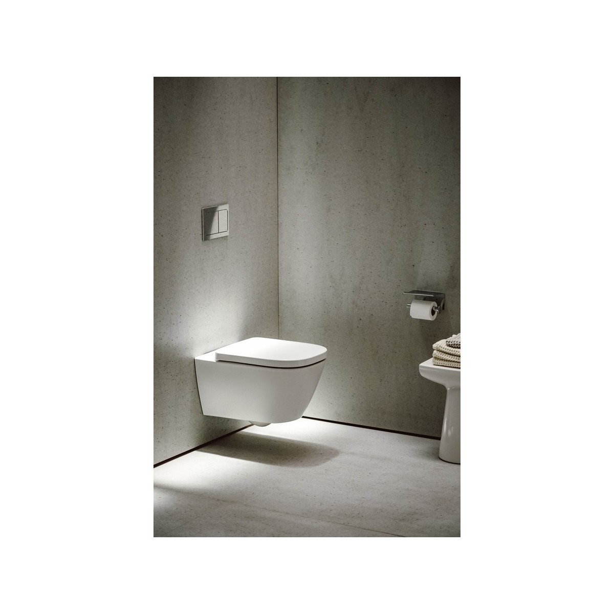 Meda abattant wc déclips frein de chute charn acier inoxyd noir mat 445x365x50 - LAUFEN H8911137160001 