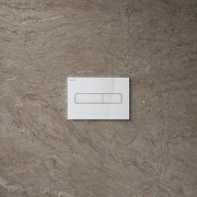 Plaque de commande ineo horizon dispositif double chasse chromé 213x6x145mm - LAUFEN H9001110040001 