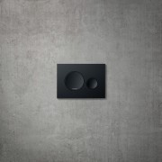 Plaque de commande ineo moon dispositif double chasse noir mat 203x6x145 mm - LAUFEN H9001147160001 
