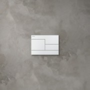 Plaque de commande ineo skyline dispositif double chasse chromé 208x6x148mm - LAUFEN H9001180040001 