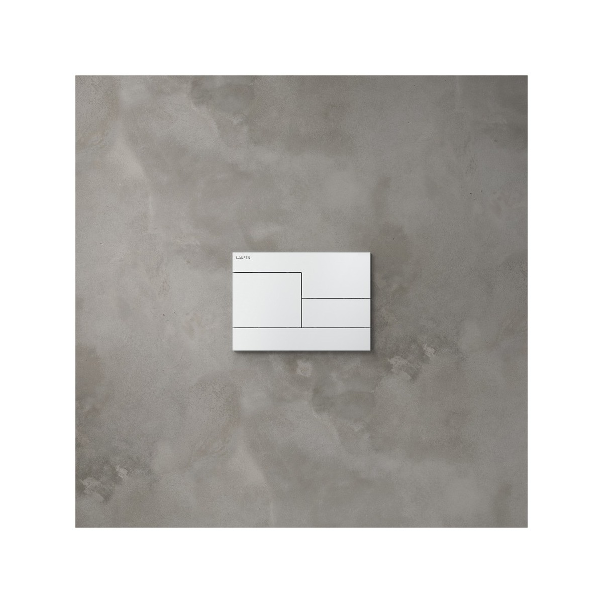 Plaque de commande ineo skyline dispositif double chasse chromé satiné 208x6x148 - LAUFEN H9001180070001 