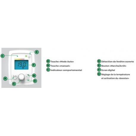 Sèche-serviettes NOIROT - CC BAIN D SOUFFLANT 1400W Blanc Brillant - L1065FDAJ